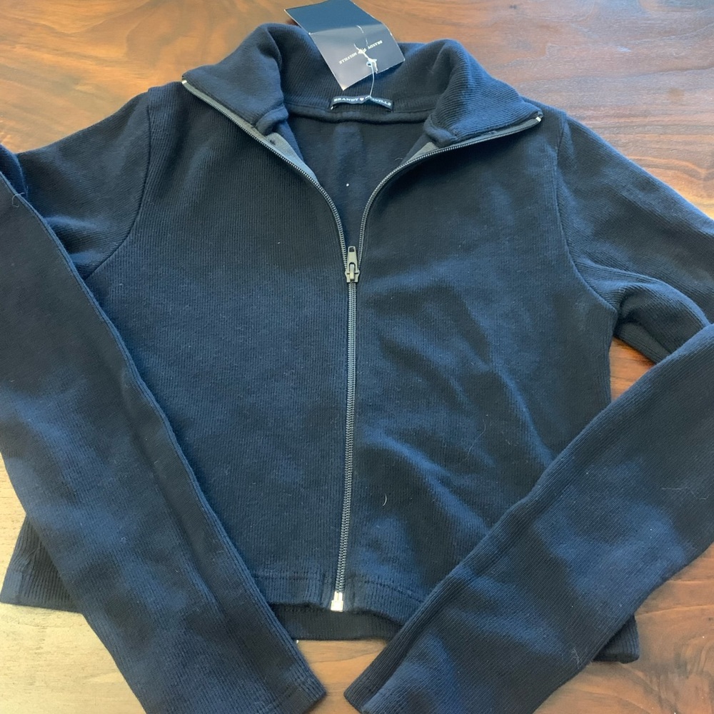 New Brandy Melville Navy blue turtleneck long sleeve